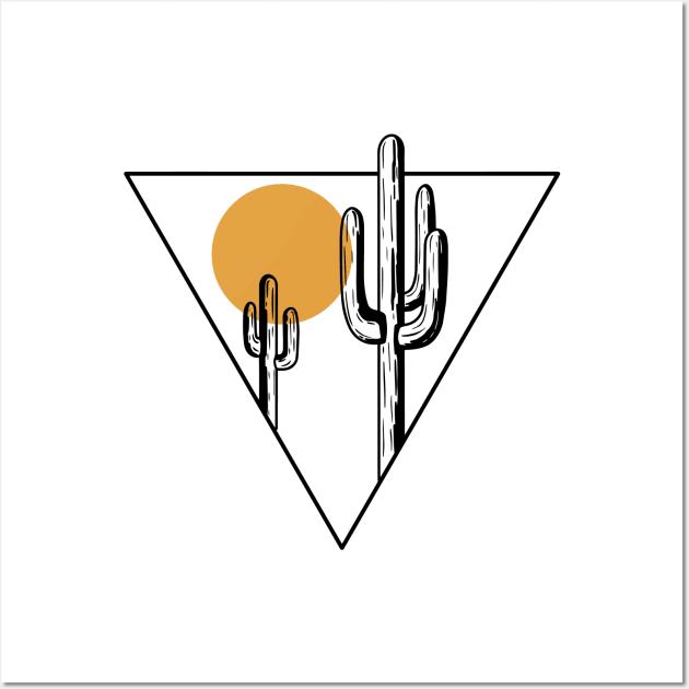 Cactus Lines Wall Art by SommersethArt